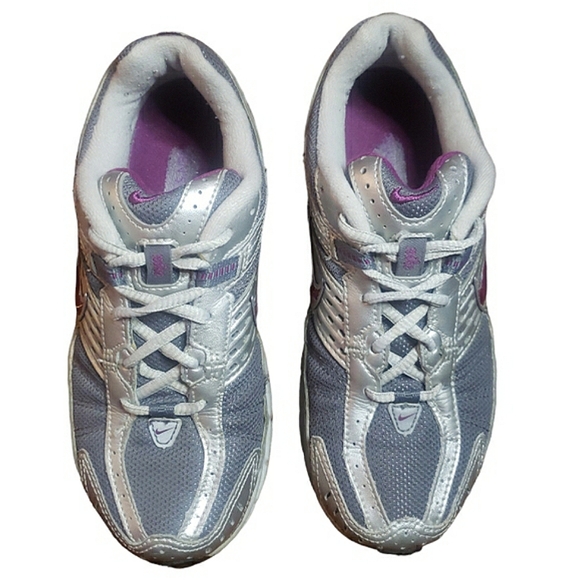 Nike Retro Dart 4 IV Impact Groove & Support Running Sneakers 6.5 Gray/Purple - Picture 2 of 16